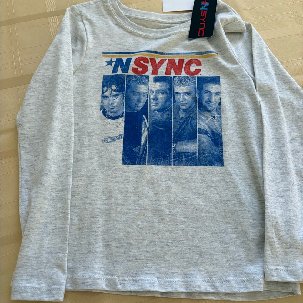 N’Sync Childs Gray Long Sleeve Tee.  New with tags